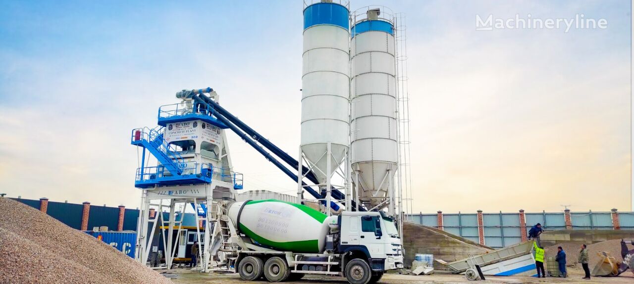 uus betoonitehas FABO SKIP SYSTEM CONCRETE BATCHING PLANT | 120m3/h Capacity