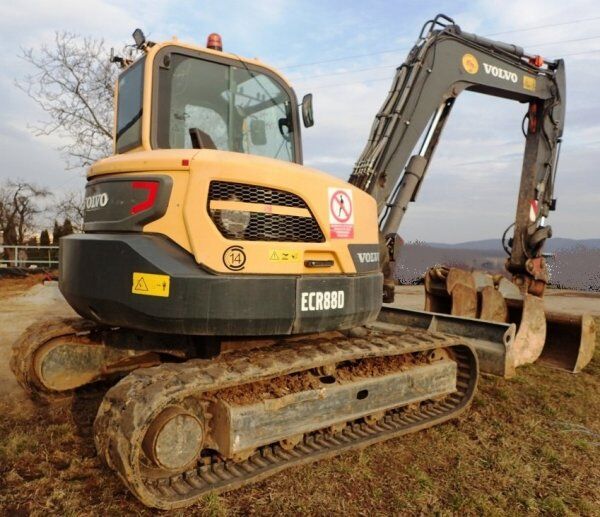 roomikekskavaator Volvo ECR 88 D (8.8t, 4x bucket shaufel lyzki