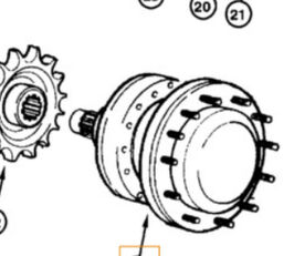 käigureduktor New Holland 75251577 75251577 tüübi jaoks skreeperi Case 845DHP 865VHP 885