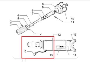 käiguvahetuse juhtkang CNH 85818993 tüübi jaoks frontaallaaduri New Holland B100